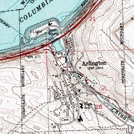 Topographic Map of Alkali Park, OR