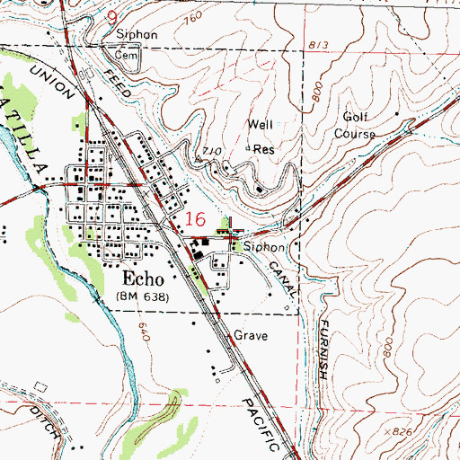 Topographic Map of Oregon Trail Arboretum, OR