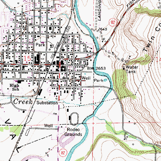 Topographic Map of City Pocket Park, OR