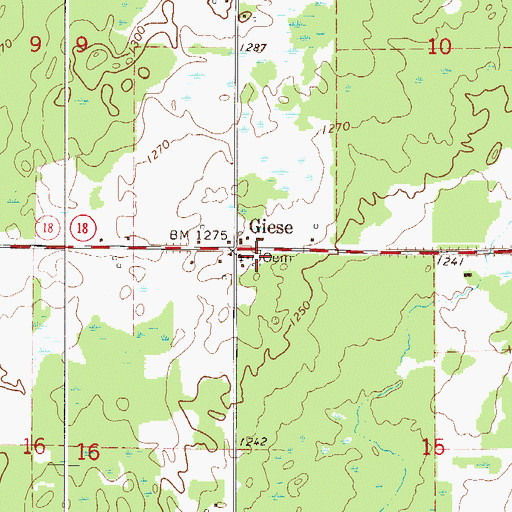 Topographic Map of Immanuel Lutheran Cemetery, MN