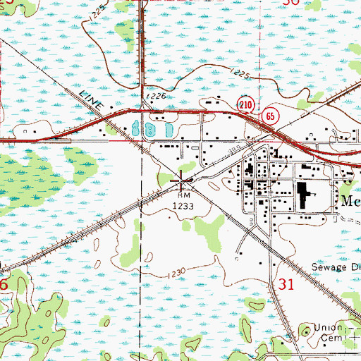 Topographic Map of McGregor Post Office (historical), MN