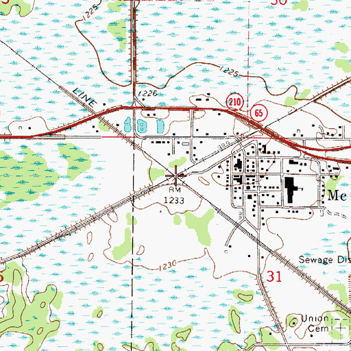 Topographic Map of Our Savior Lutheran Church, MN