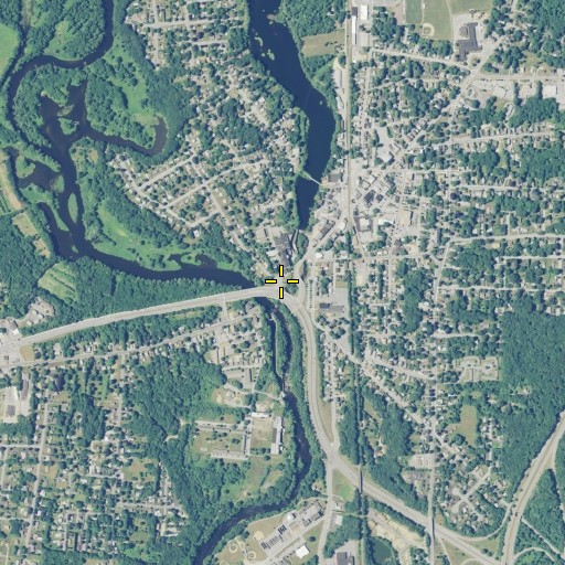 Aerial/Satellite Image of Fivemile River, CT