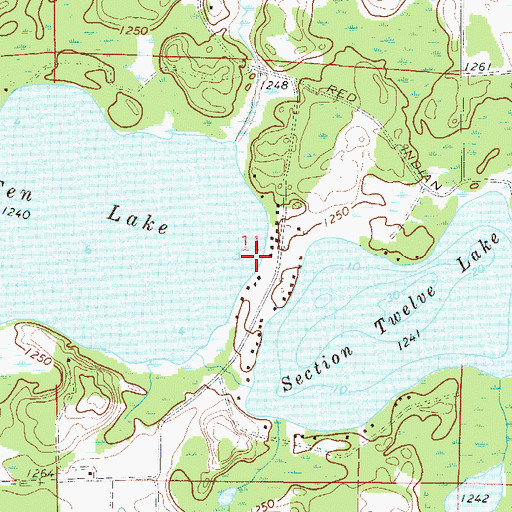 Topographic Map of Valparaiso Post Office (historical), MN