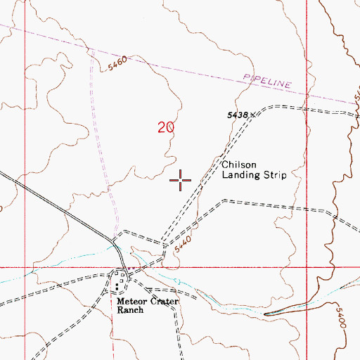 Topographic Map of Chilson Landing Strip (historical), AZ