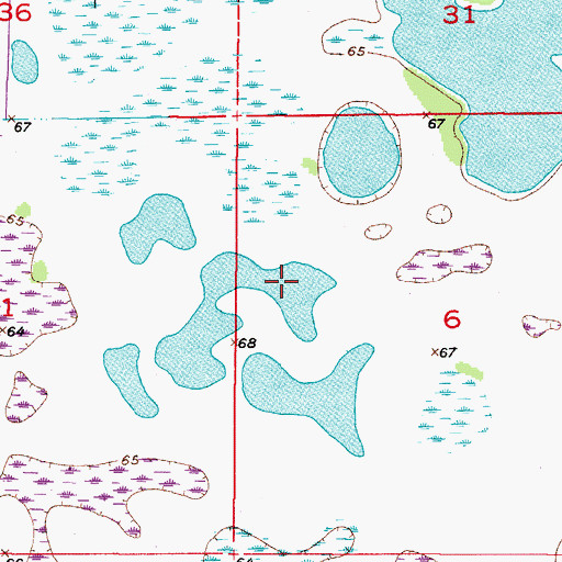 Topographic Map of Lake Operation, FL
