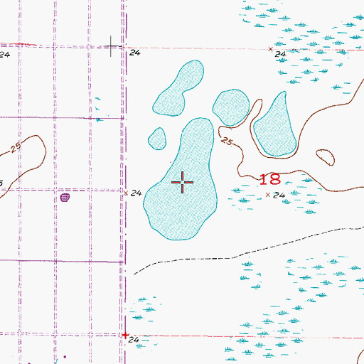 Topographic Map of Ladle Lake, FL