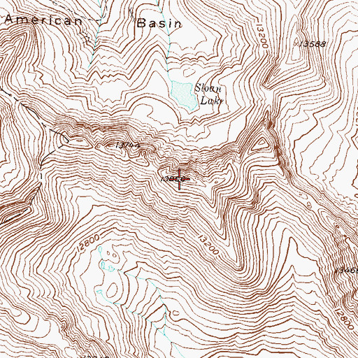 Topographic Map of American Peak, CO