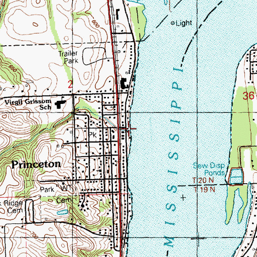 Topographic Map of Whiskey Run Creek, IA