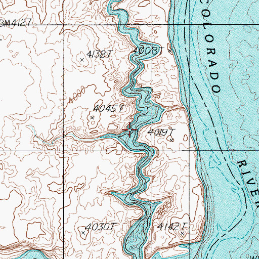 Topographic Map of Twilight Arch, UT