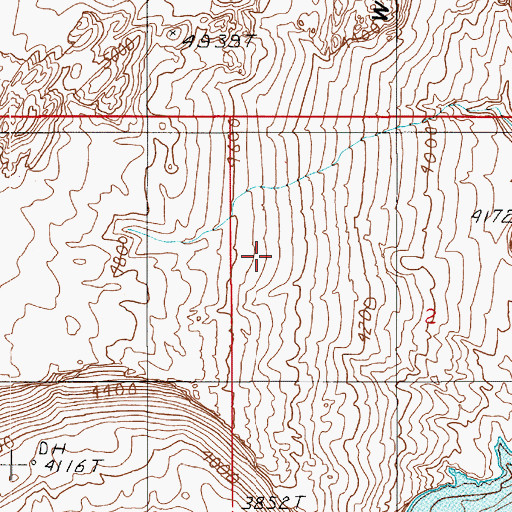 Topographic Map of The Slope, UT