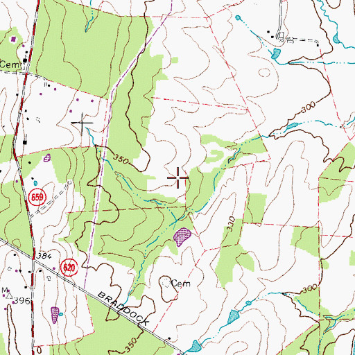 Topographic Map of Freedom High School, VA