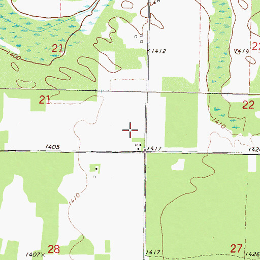 Topographic Map of Black Bear Golf Course, MN