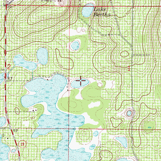 Topographic Map of Lake Annabelle Reed, FL
