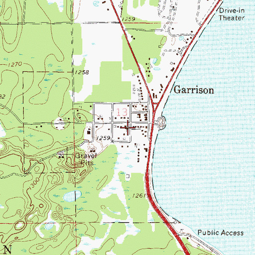 Topographic Map of Light of the Cross Lutheran Church, MN