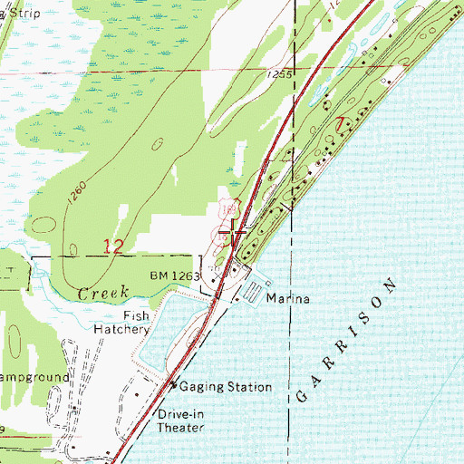 Topographic Map of Shepherd of the Lake Lutheran Church, MN