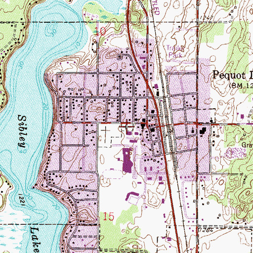 Topographic Map of Our Saviour's Cemetery, MN