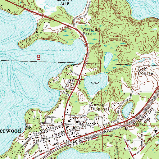 Topographic Map of Salem Lutheran Church, MN