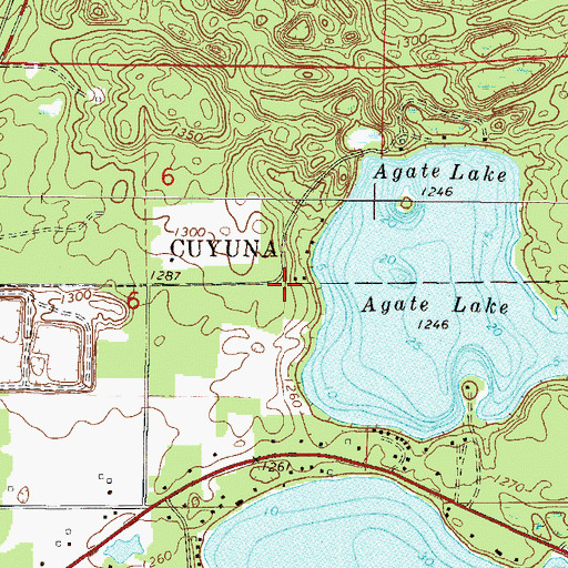 Topographic Map of Assemblies of God Church, MN