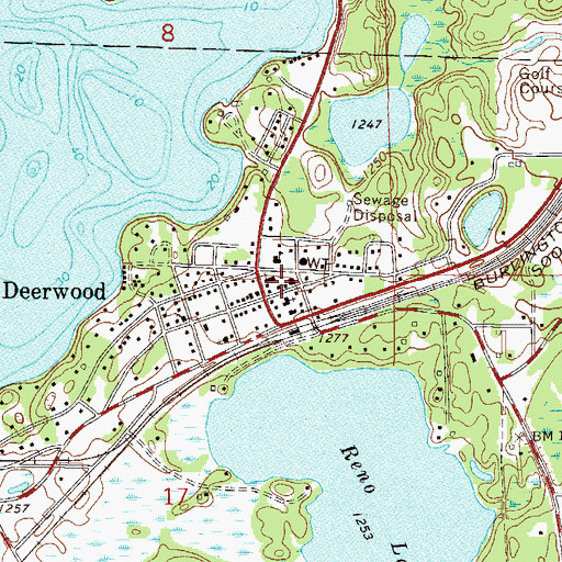 Topographic Map of Lighthouse Community Church, MN