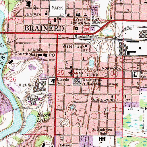 Topographic Map of Well Care Clinic, MN