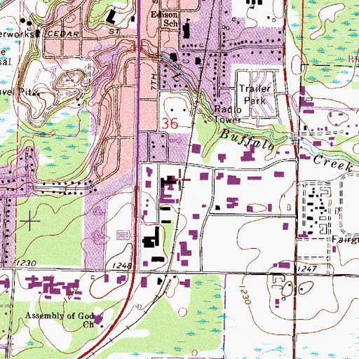 Topographic Map of Bethany Good Samaritan Village, MN