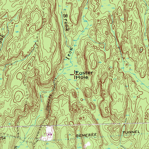 Topographic Map of Foster Hole, CT
