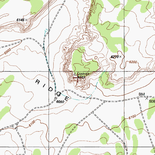 Topographic Map of Circular White Ridge, AZ