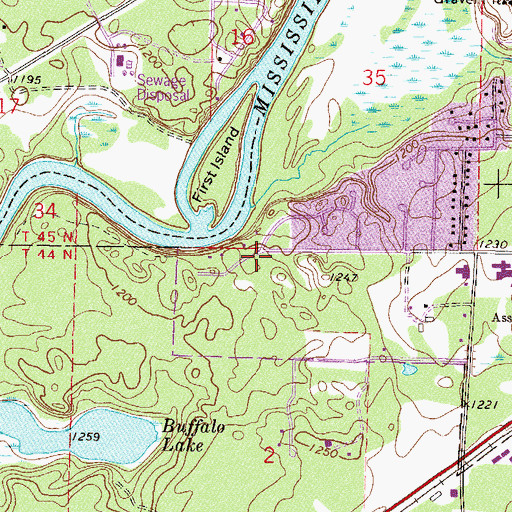 Topographic Map of The Church of Jesus Christ of Latter-Day Saints, MN