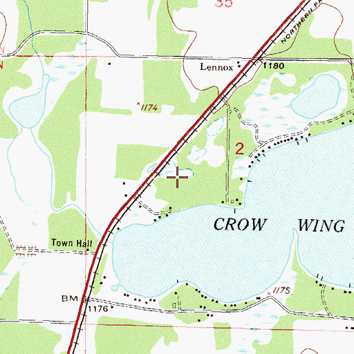Topographic Map of Don and Mayva's Campground, MN