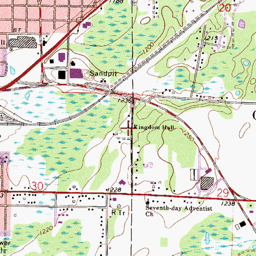 Topographic Map of Kingdom Hall of Jehovah's Witnesses, MN