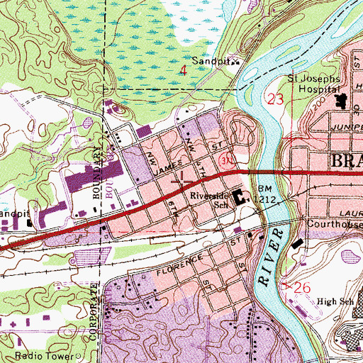 Topographic Map of Westgate Mall, MN