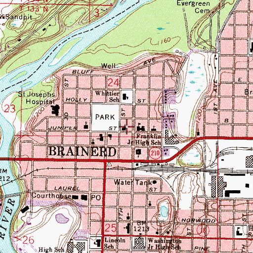 Topographic Map of Saint Francis Catholic Church, MN