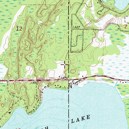 Topographic Map of Sewell Post Office (historical), MN