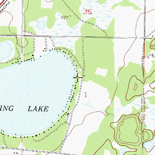 Topographic Map of Moffat Post Office (historical), MN