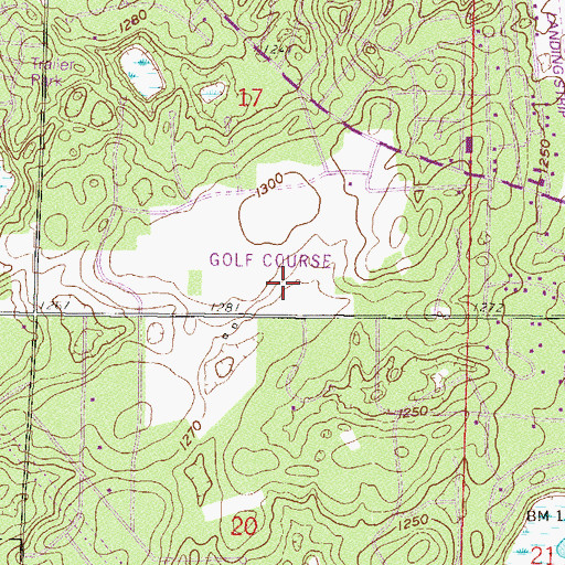 Topographic Map of Whitebirch Golf Course, MN