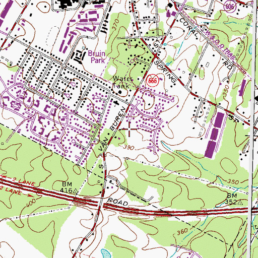 Topographic Map of Haley M. Smith Park, VA