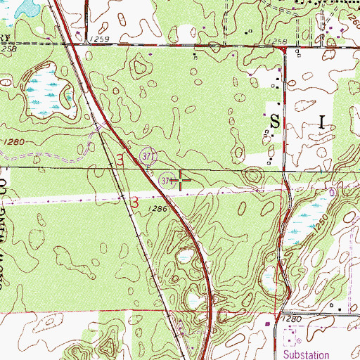 Topographic Map of Wildwedge Family Golf Park, MN