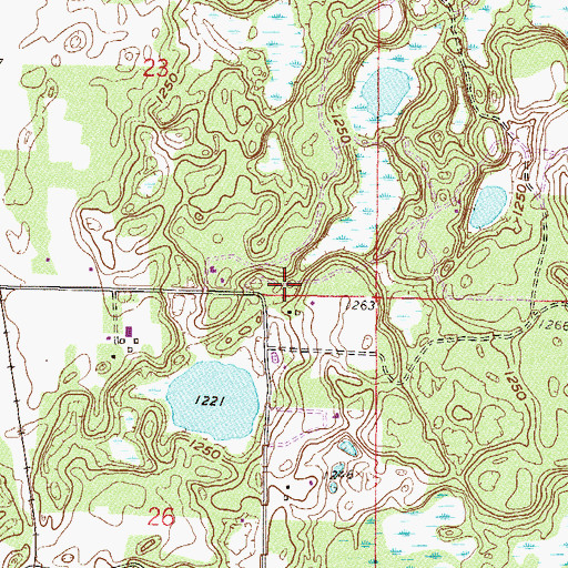 Topographic Map of The Preserve at Grand View Lodge Golf Course, MN