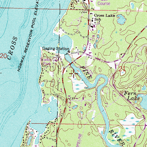 Topographic Map of Golden Rule Trailer Park, MN