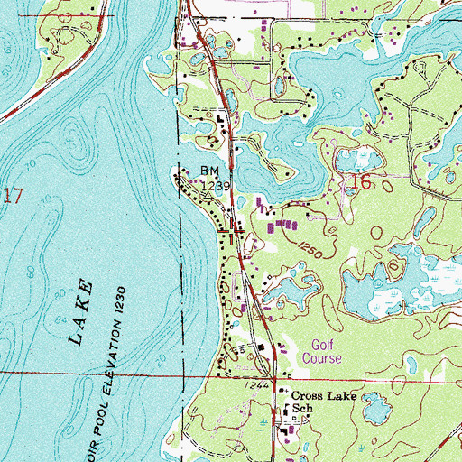 Topographic Map of Immaculate Heart Catholic Church, MN