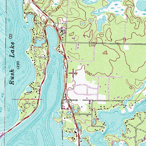 Topographic Map of Crosslake Evangelical Free Church, MN