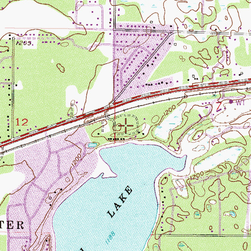 Topographic Map of Perch Lake Trailer Court, MN