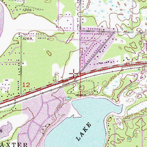 Topographic Map of Lord of Life Lutheran Church, MN