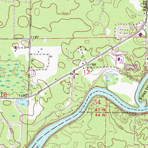 Topographic Map of Heartland Alliance Church, MN