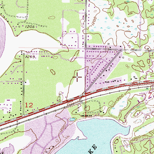 Topographic Map of Christ Lutheran Church, MN