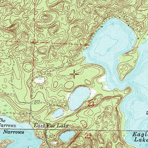 Topographic Map of Golden Eagle Golf Club, MN