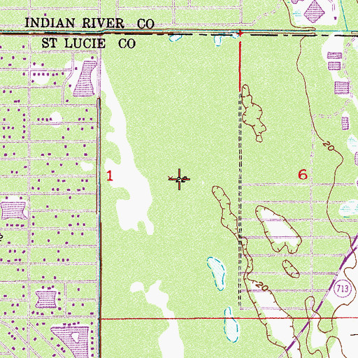 Topographic Map of Spanish Lakes Country Club, FL