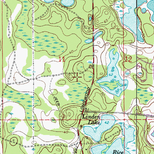 Topographic Map of Legacy Club at Alaqua Lakes, FL