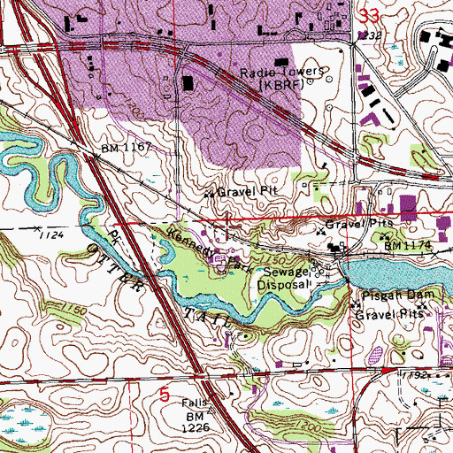 Topographic Map of River Bluff Estates, MN